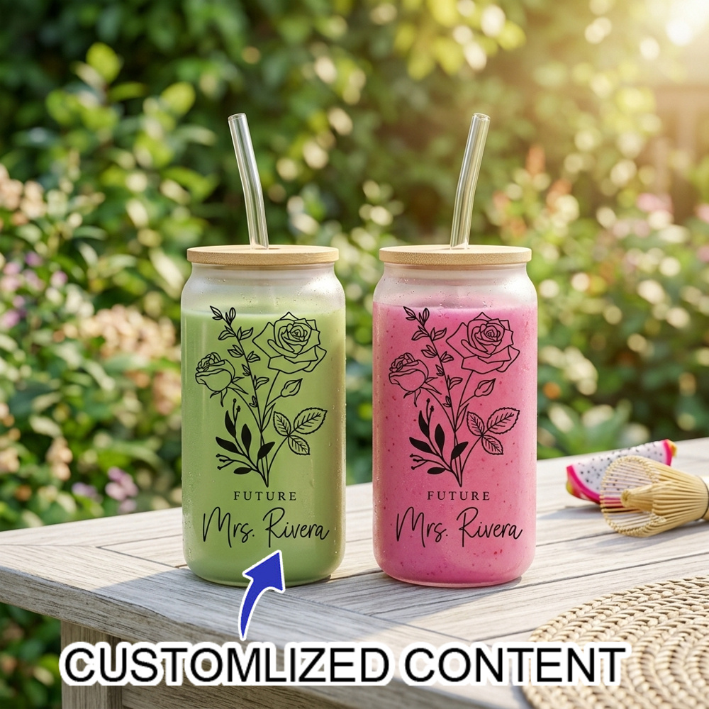 Coffee Equipment With Name - Personalizowany szklany kubek z imieniem, kubek