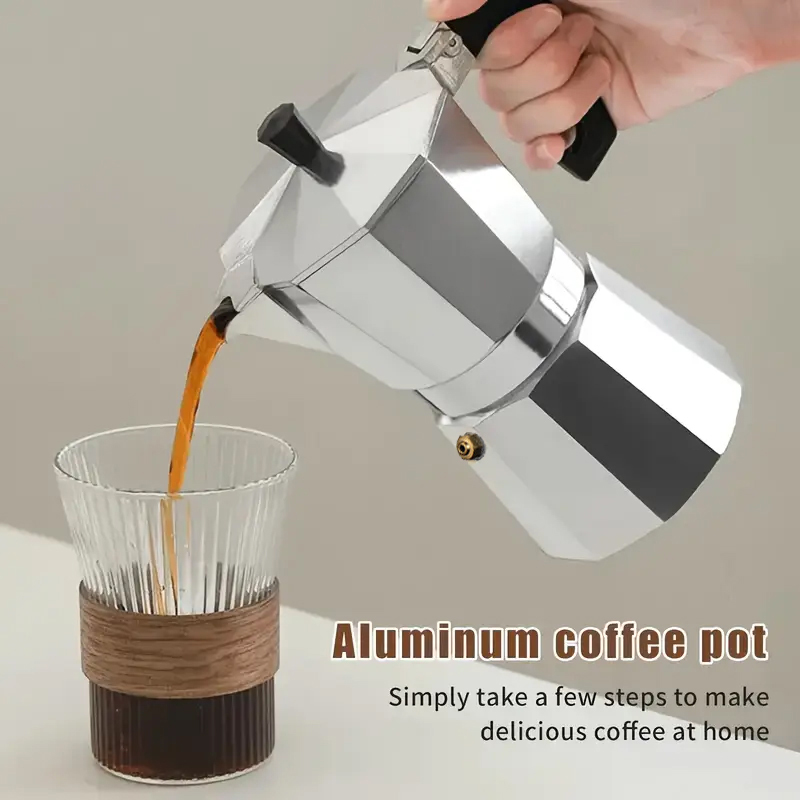 Coffee Equipment For Camping - Klasyczny aluminiowy ekspres do kawy moka