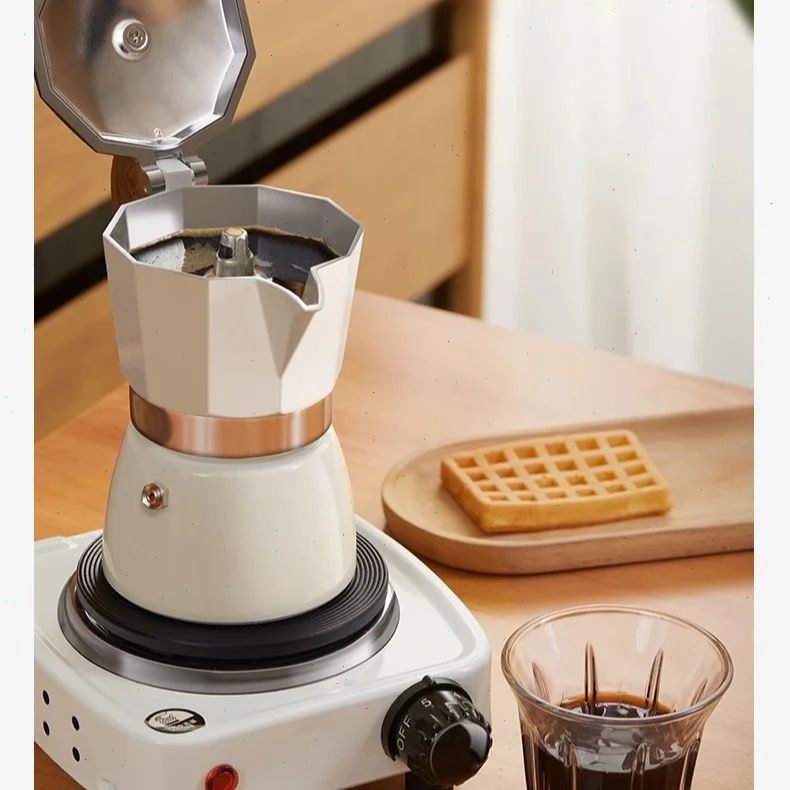 Hero Coffee Equipment - Ekspres do kawy Moka z okrągłą