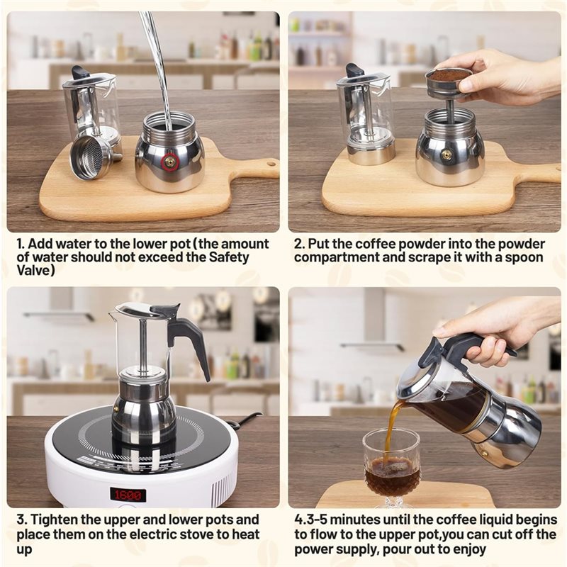 ABUI - Przezroczysty szklany e – Hero Coffee Equipment recenzja i cena
